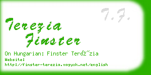 terezia finster business card
